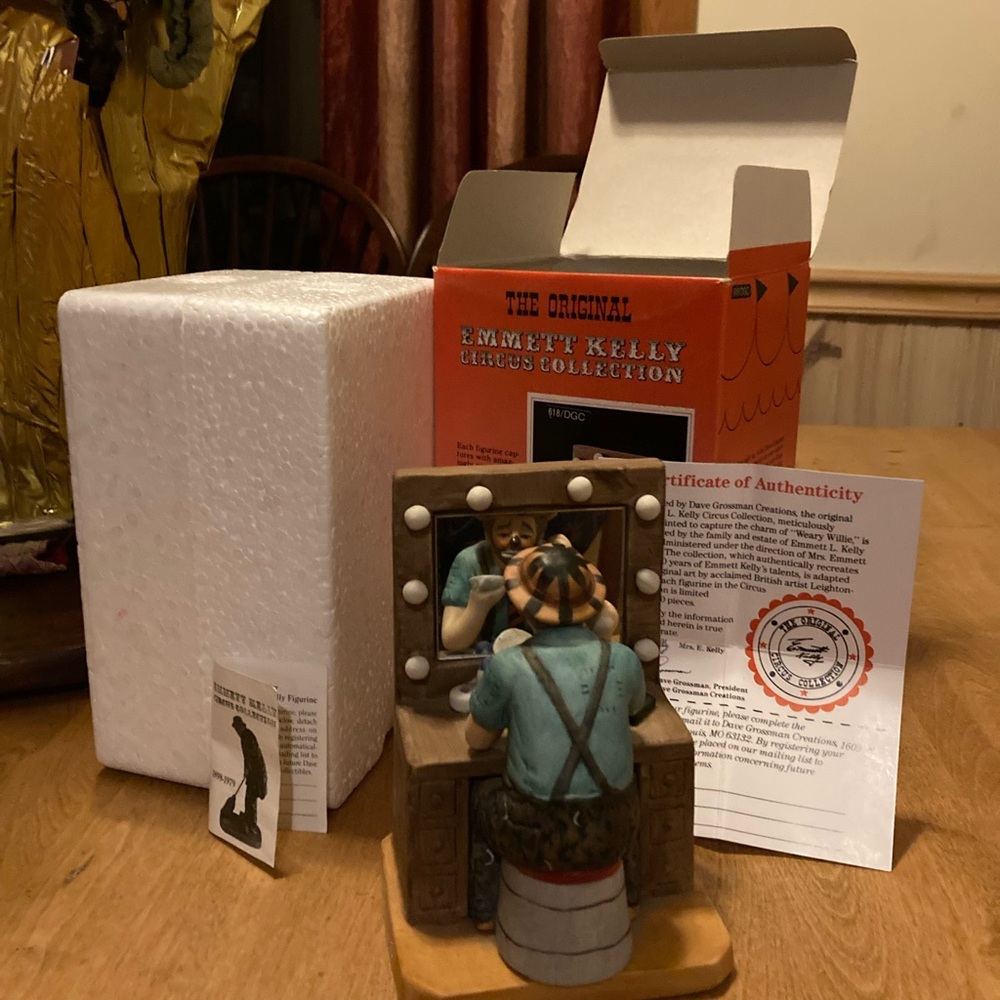 The original Emmett Kelly circus collection from 1988